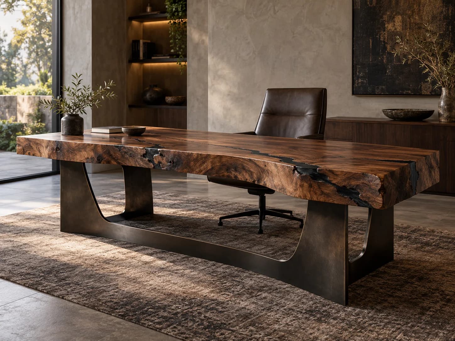 Walnut Executive Desk