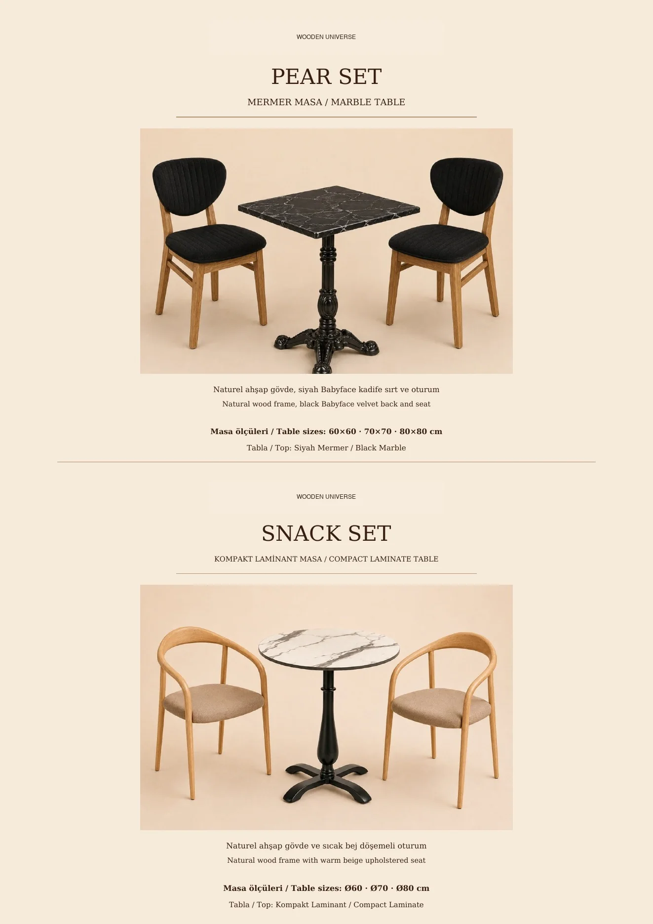 Table and chair sets · page 4