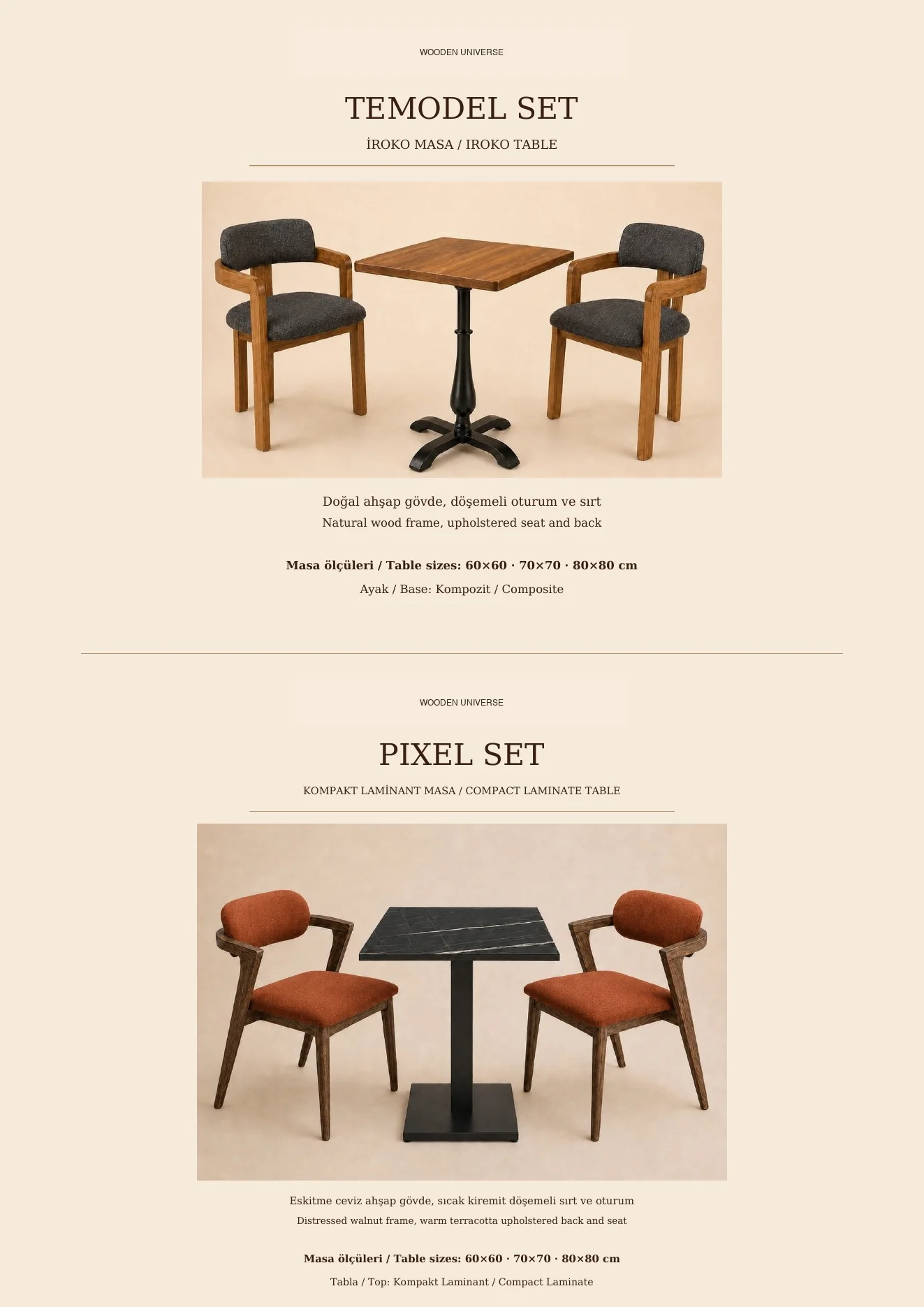 Table and chair sets · page 7